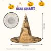 BGSHJVF Ancient Map World Globe Print Halloween Witch Hat Cosplay Caps Halloween Decoration Costume Accessories For Halloween Party view 3