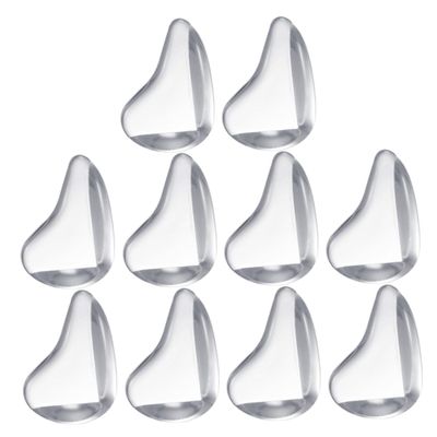 MERRYHAPY Proofing Corner Guards 10pcs Silicone Thicker Table Corner Protectors Clear for Furniture Desk Bed