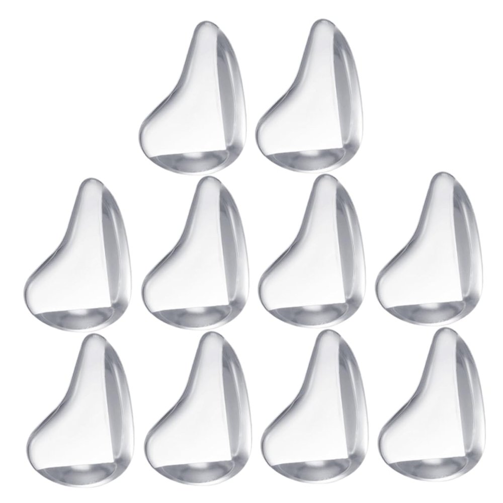 MERRYHAPY Proofing Corner Guards 10pcs Silicone Thicker Table Corner Protectors Clear for Furniture Desk Bed