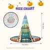 BGSHJVF Beach Scene With Chairs Print Halloween Witch Hat Cosplay Caps Halloween Decoration Costume Accessories For Halloween Party view 3