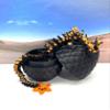 3D Printed Dragon with Dragon Egg, Articulated Black and Orange Cherry Blossom Dragon, Executive Desk Toy, Fidget ADHD Autism Toy D064-BE view 2