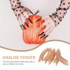 Beatifufu Halloween Simulation Long Finger Trick Props Soft Fake Fingers for Party 5Pcs view 3