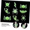HONMEET 48pcs Halloween Flashing Ghost Head Bat Rings Fun Party Plastic Accessories for Halloween Decor and Celebration view 2