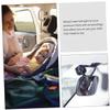 ULTECHNOVO 2pcs Rear View Observation Mirror for Car Backseat Safety Mirror for Fit Car Seat Monitor Easy Installation Black view 3