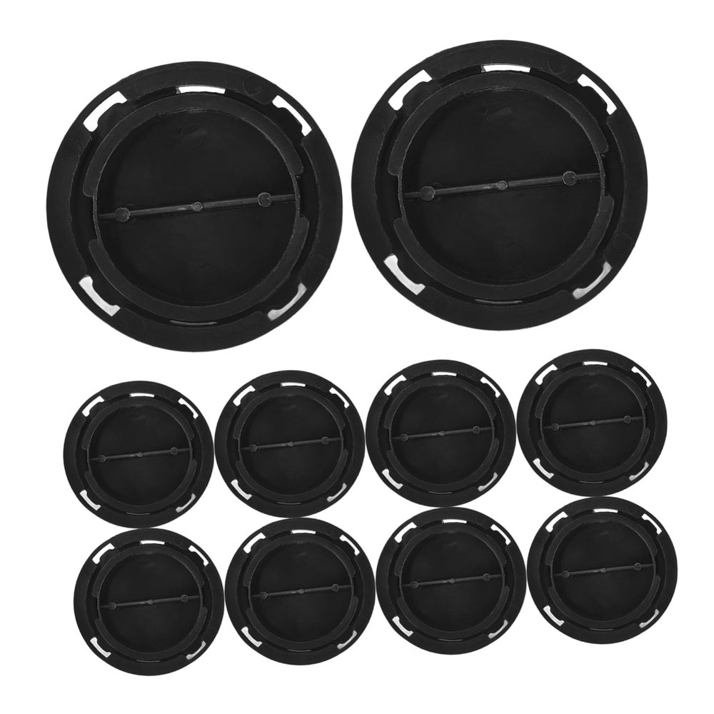 Totority 10pcs Piggy Bank Bottom Plugs Closure Stoppers for Saving Box Easy to Install Coin Jar Covers Black Sealing Caps for Money Storage