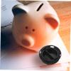 Totority 10pcs Piggy Bank Bottom Plugs Closure Stoppers for Saving Box Easy to Install Coin Jar Covers Black Sealing Caps for Money Storage view 4