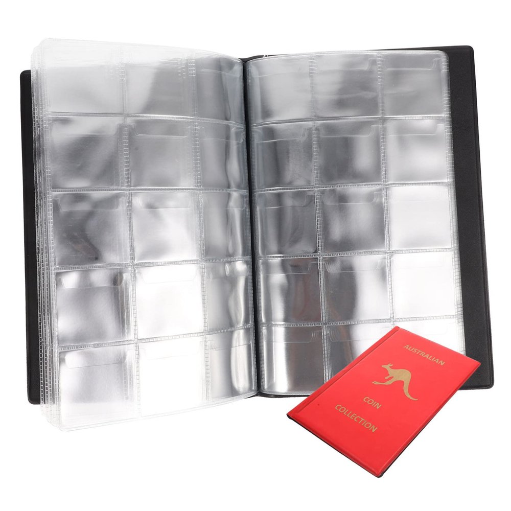 BUTIFULSIC Antique Coin Album Coin Storage Book for Collectors Organizer Portable and Lightweight Design for Easy Carrying