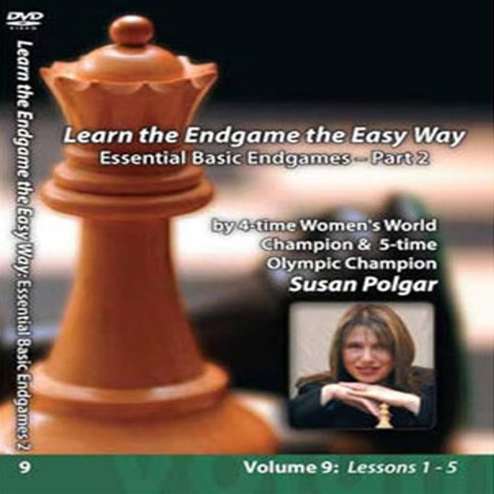 Susan Polgar :Winning Chess The Easy Way - Volume 9 - Essential Basic Chess Endgames, Part 2 Chess Training Video on DVD