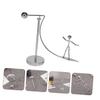 MOLUCKFU Swinging Tumbler Balance Toy Kinetic Art Iron Balancing Man Desk Ornament for Home and Office for Science Demonstrations and Decorative Accents view 2