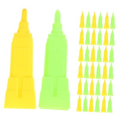 Abaodam 40pcs Game Pieces Plastic Building Tokens for Board Games for Rich Man Chess Expansion and Projects Structures