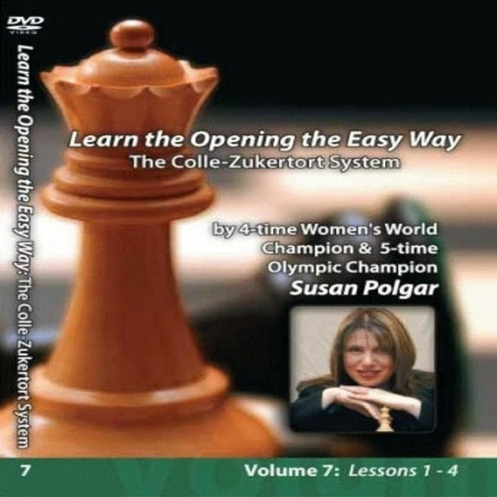 Susan Polgar: Winning Chess The Easy Way - Volume 7 -The Colle-Zukertort Opening Chess Opening Video on DVD