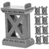 MOLUCKFU 9pcs Train Track Bridge Support Elevation Accessories for Toy Train Compatible with Major Brands Enhances Creative Play view 1