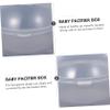 HAPINARY 10pcs Pacifier Holder Case Transparent Storage Box for Soothers Easy to Clean Portable Organizer for Travel and Home Use Protects from Dirt and Debris view 3