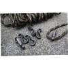 WOONEKY 10pcs Mini Carabiner Clips Lock Hooks Spring Buckle Buckles for Keychain Compass Whistle view 3