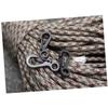 WOONEKY 10pcs Mini Carabiner Clips Lock Hooks Spring Buckle Buckles for Keychain Compass Whistle view 4