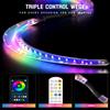 POILOVES LED POI Staffs S-Shape with 241 Color Light Modes USB Rechargeable Magic LED S-Staffs Customized Colors, Profound Visual Effect view 3