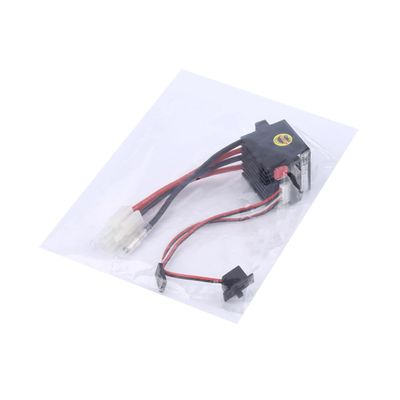 MERRYHAPY 11.1v Brushed Motor Controller Esc for Rc Vehicles High Voltage Black Design Suitable for Trucks Boats and Cars Reverse Brake Functions Included