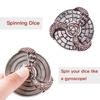 7-in-1 Spinner DND Dice Set, Rotate Metal Rotate Dungeons and Dragons DND Compass Dice, Cool RPG Role Playing Table Game Dice(Blood) view 2