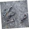 BCOATH 10pcs Spring Buckle Buckle Mini Carabiner Clip Keychain Lock Hook Backpack Lock Hook Alloy for Straps Camping Outdoor Gear view 3
