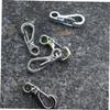 BCOATH 10pcs Spring Buckle Buckle Mini Carabiner Clip Keychain Lock Hook Backpack Lock Hook Alloy for Straps Camping Outdoor Gear view 4