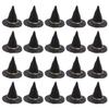 Alasum Mini Witch Hats for Crafts Halloween Party Decorations Dollhouse Accessories Small Black Witch Hat Ornaments for Diy Micro Landscape Photo Props view 1