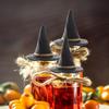 Alasum Mini Witch Hats for Crafts Halloween Party Decorations Dollhouse Accessories Small Black Witch Hat Ornaments for Diy Micro Landscape Photo Props view 2