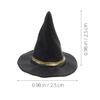 Alasum Mini Witch Hats for Crafts Halloween Party Decorations Dollhouse Accessories Small Black Witch Hat Ornaments for Diy Micro Landscape Photo Props view 4