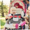SECFOU Diaper Bag Tote Set Stroller Bag Easy One-hand Operation Stickers for Boys and Girls and Cell Phone Pocket for Parents view 4