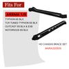 Aluminum Alloy HD Chassis Brace Set for Front Rear Brace for Arrma 1/8 Typhon/Notorious/Outcast/Senton 6S BLX Upgrade Parts Aluminum Center Cars Hopups,Replaces ARA320555,Hop Ups Support Frame view 2