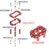 Aluminum Servo Mount Steering for Arrma 1/8 Kraton/Notorious/Outcast/Talion/Typhon 1/7 Fireteam 6S BLX Aluminum RC Upgrade Set Part, Replacement of Alloy Hops Up Parts #ARA320574#AR320430 view 3