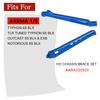 Aluminum Alloy HD Chassis Brace Set for Front Rear Brace for Arrma 1/8 Typhon/Notorious/Outcast/Senton 6S BLX Upgrade Parts Aluminum Center Cars Hopups,Replaces ARA320555,Hop Ups Support Frame view 2
