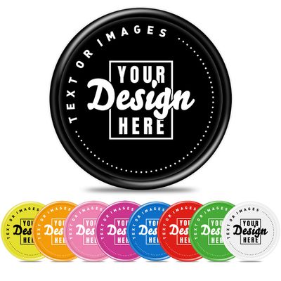 200 Custom Plastic Chips, Full-Color Print Your Personalized Text, Logo and Image, Tokens for Bar, School, Wedding, Party, Event, Store Coupons (Black)