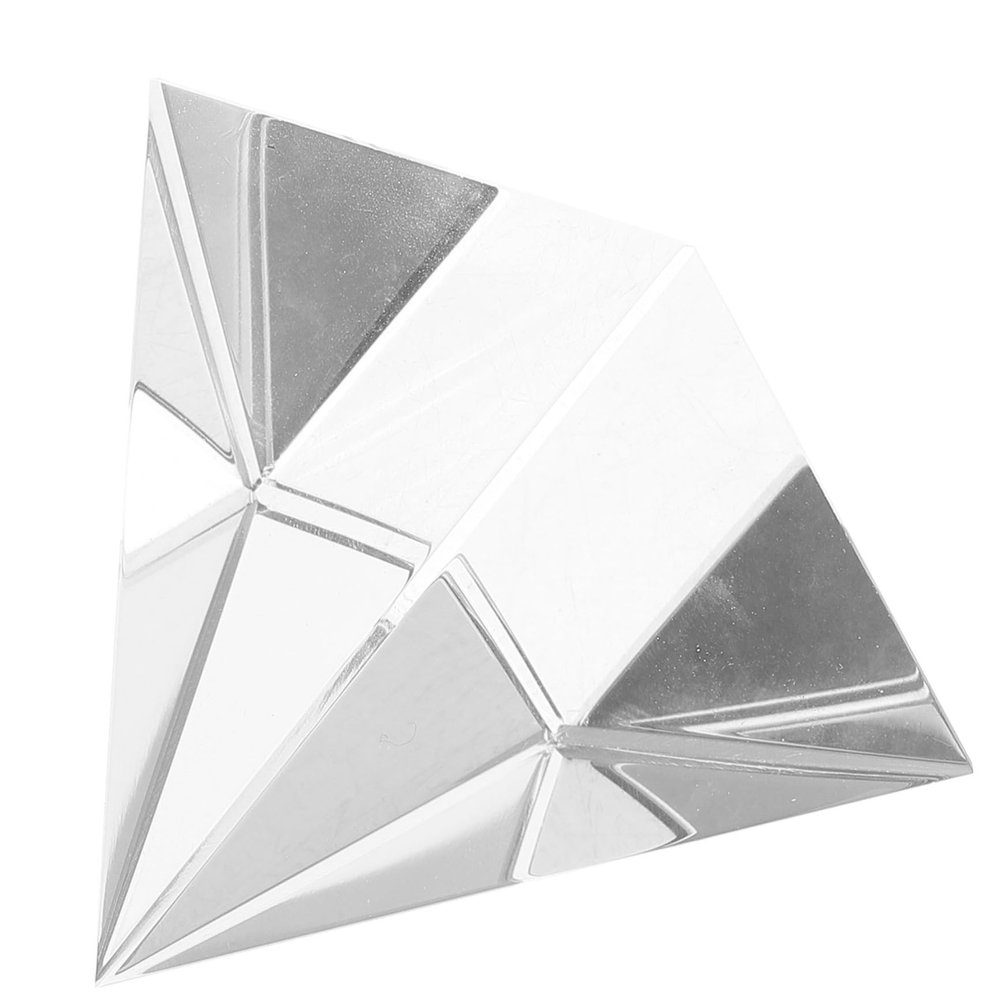 SKISUNO Glass Prism Pyramid Shape Photography Accessory Science Experiment Tool Optical Experiment Prisms