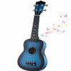 21 Inch 4 String Wooden Acoustic Guitar Ukulele Musical Instruments Perfect for Beginner (Blue) view 1