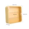 OFFSCH Wall-mounted Display Case Figures Cream Yellow Adhesive Holder Door Plastic Organizer for Collectibles Easy Installation No-trace Adhesive view 3