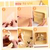 OFFSCH Wall-mounted Display Case Figures Cream Yellow Adhesive Holder Door Plastic Organizer for Collectibles Easy Installation No-trace Adhesive view 4