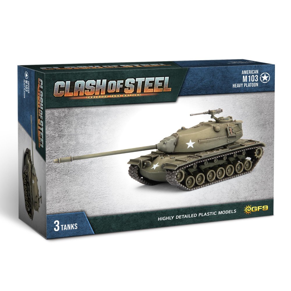 Gale Force Nine - Clash of Steel - M103 Heavy Tank Platoon