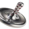 Craighill Tracer Top - Metal Spinning Top, Kinetic Desk Fidget Toy, Desktop Top Spinner, Premium Stainless Steel, Long Spin Time, Red - 1.25" x 1.25" view 4
