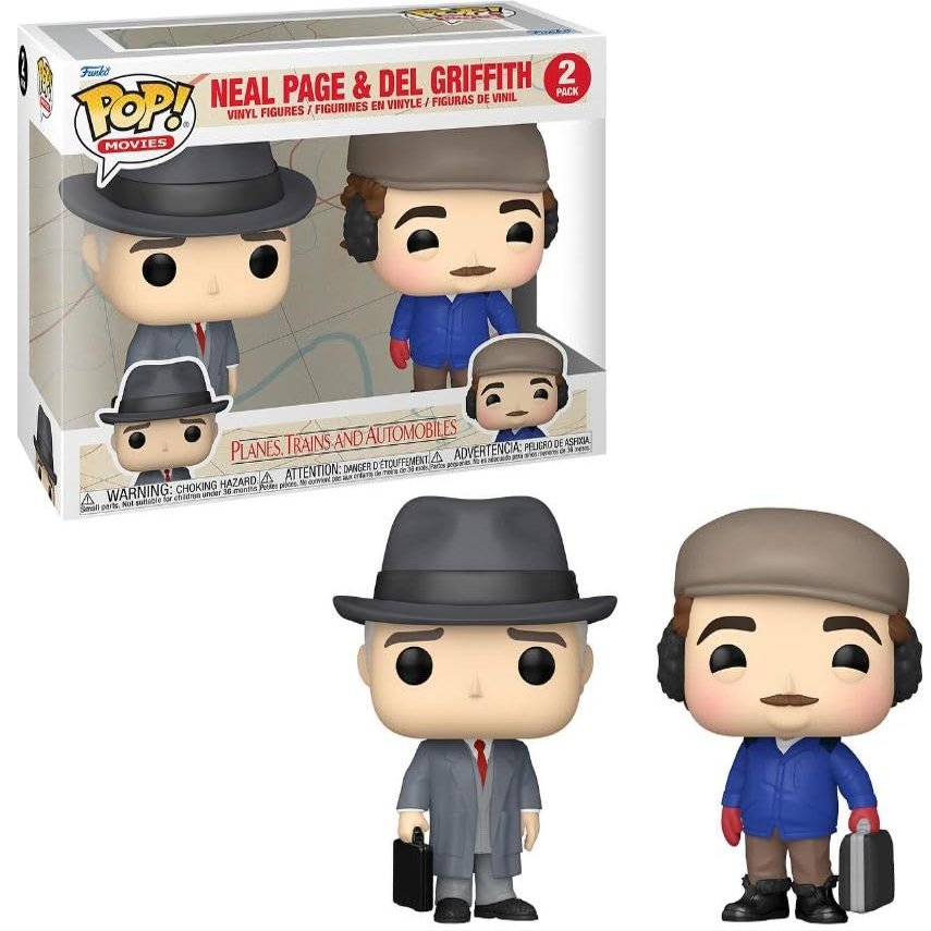 Neal Page & Del Griffith Funko Pop! Movies Vinyl Figure 2-Pack, Planes Trains & Automobiles