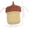 PRETYZOOM Rattan Children Bag Decorative Mini Shoulder Bag for Purses for Boys and Girls Photo Shoots view 4