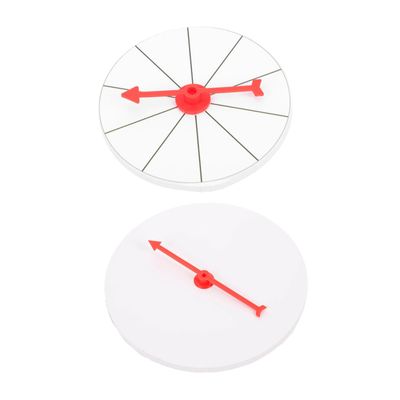 BRIGHTFUFU 2pcs Game Wheel Lottery Turntable for Parties DIY Draw Game Table Flexible Pointer Fortune Wheel for Events Classrooms Trade Shows and Carnivals