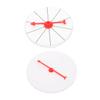 BRIGHTFUFU 2pcs Game Wheel Lottery Turntable for Parties DIY Draw Game Table Flexible Pointer Fortune Wheel for Events Classrooms Trade Shows and Carnivals view 1