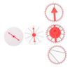 BRIGHTFUFU 2pcs Game Wheel Lottery Turntable for Parties DIY Draw Game Table Flexible Pointer Fortune Wheel for Events Classrooms Trade Shows and Carnivals view 2