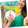 BRIGHTFUFU 2pcs Game Wheel Lottery Turntable for Parties DIY Draw Game Table Flexible Pointer Fortune Wheel for Events Classrooms Trade Shows and Carnivals view 3