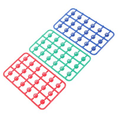 TOYANDONA 49pcs Multi-Color Bingo Balls for Raffle Games Lightweight Lottery Game Balls with Numbers for Parties and Events