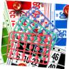 TOYANDONA 49pcs Multi-Color Bingo Balls for Raffle Games Lightweight Lottery Game Balls with Numbers for Parties and Events view 2
