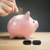 OUNONA 10-Pack Oval Silicone Piggy Bank Plugs Replacement Caps for Children S Coin Saving Jars Bottom Stopper 1.77 X 0.98 X 0.27 Inches Black view 4