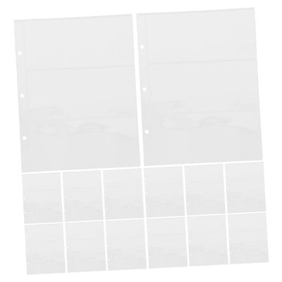 Tofficu 20pcs Banknote Storage Book Transparent Currency Holder Album Material for Robust Water-Resistant Design Compatibility for Collectors