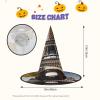 BGSHJVF Cityscape Paris Eiffel Tower France Print Halloween Witch Hat Cosplay Caps Halloween Decoration Costume Accessories For Party view 3