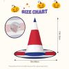 BGSHJVF Flag Of Costa Rica Print Halloween Witch Hat Cosplay Caps Halloween Decoration Costume Accessories For Party view 3